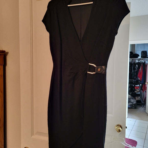 Black Cache wrap dress Size 6 - Picture 2 of 4